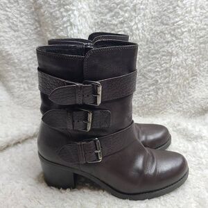 Clarks‎ Fernwood Lake Triple Harness Moto Boots sz 9